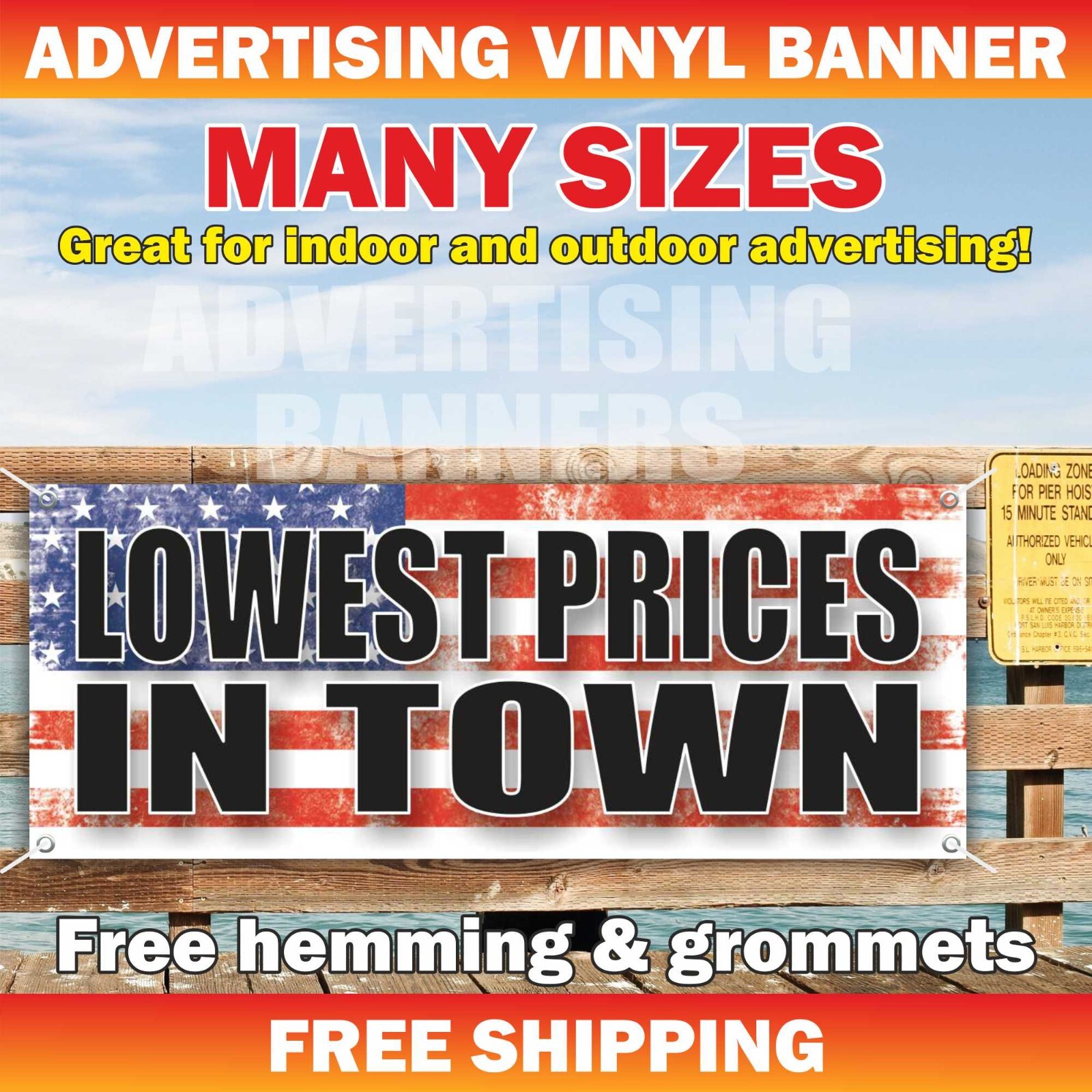 LOWEST PRICES IN TOWN Advertising Banner Vinyl Mesh Sign best good fix sale