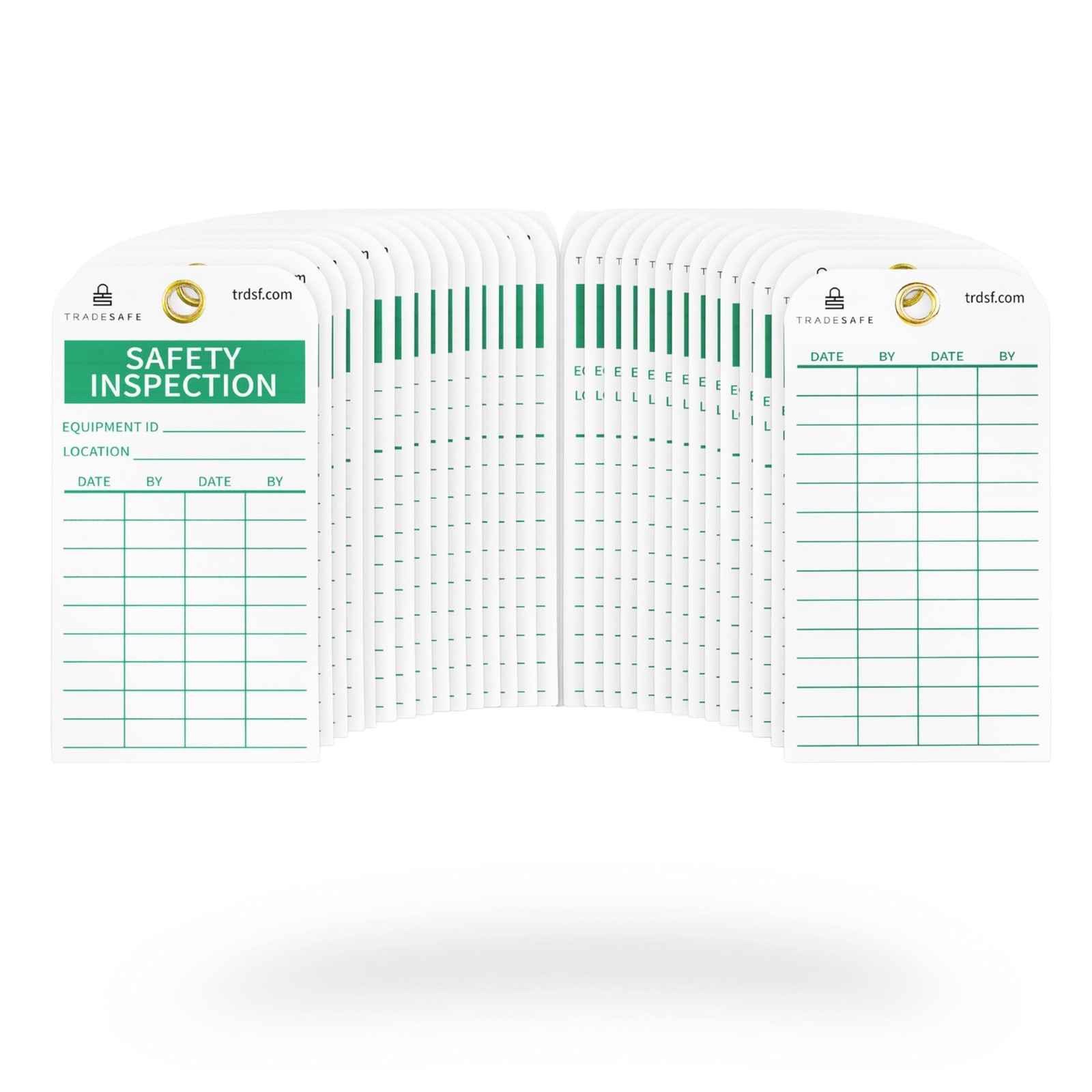 Safety Inspection Tags for Accident Prevention 30 Safety Tags with 30 Zip Ti…