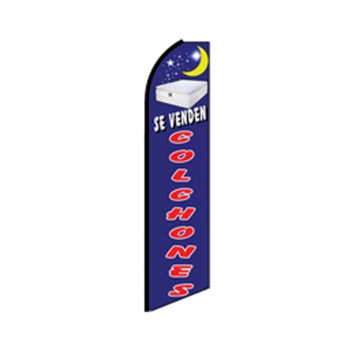 SE VENDEN COLCHONES Standard Half Sleeve Swooper Banner Flag Only