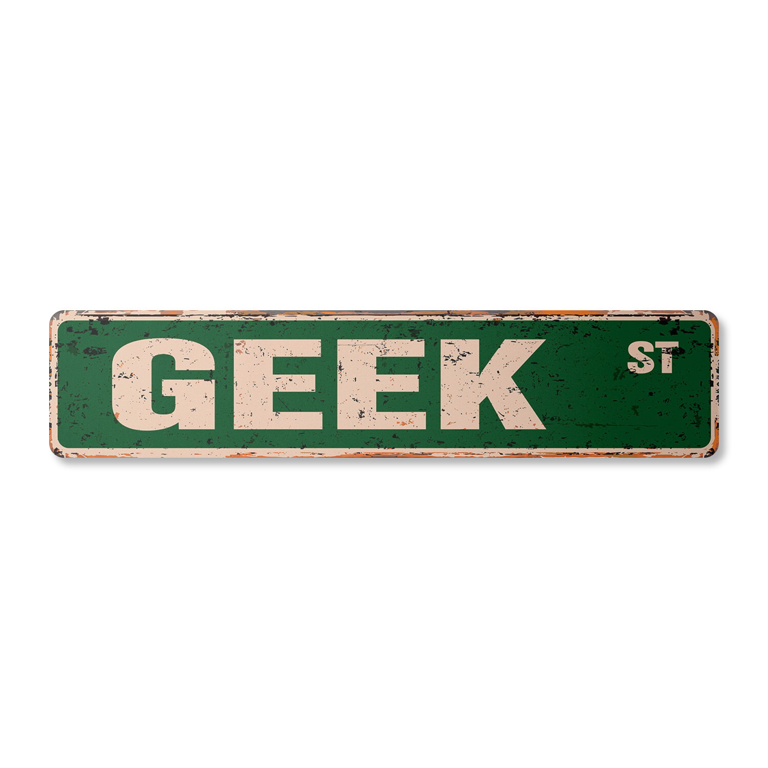 GEEK Vintage Street Sign Childrens Name Room Sign| Indoor/Outdoor