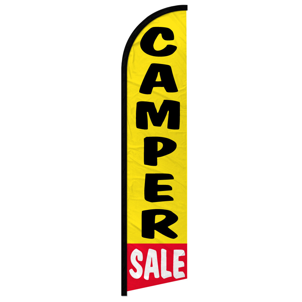 Camper Sale Windless Advertising Swooper Flag
