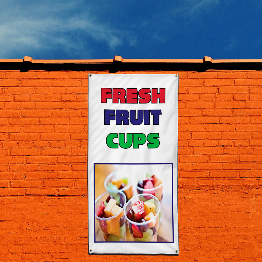 Vertical Vinyl Banner Multiple Sizes Outdoor Weatherproof Industrial Yard Signs