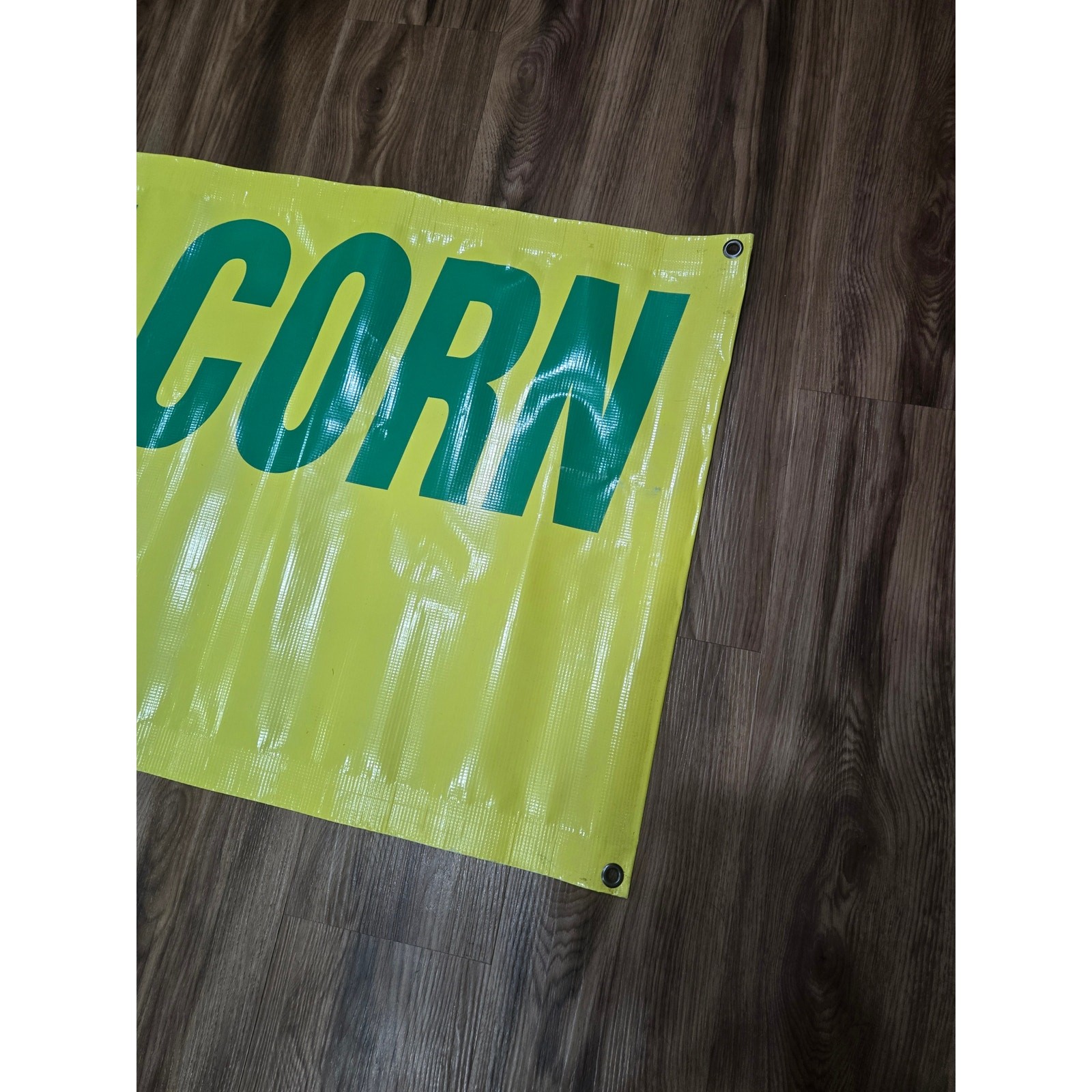 Sappers Sweet Corn Banner Nylon Sign Farm Stand Fleamarket Roadside Advertisemen