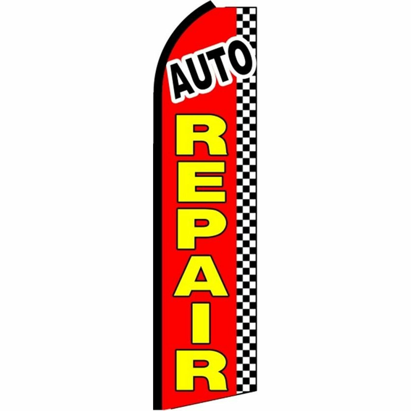 Auto Repair Flag Flutter Feather Banner Swooper Advertising Bundle COMPLETE Kit