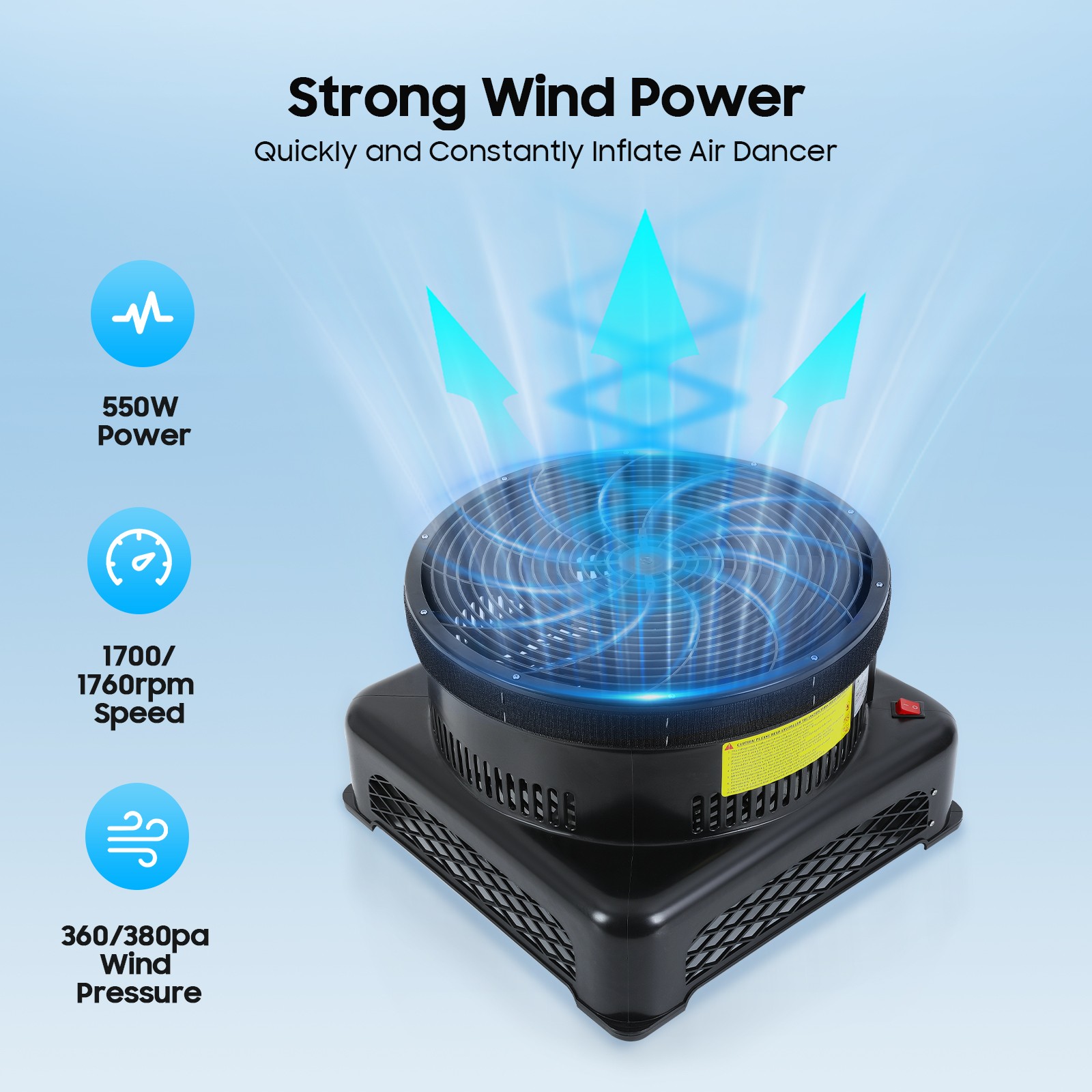 Man Dancer Air Blower Fan For Inflatable Advertising Air Wind Tube Puppet Sky US