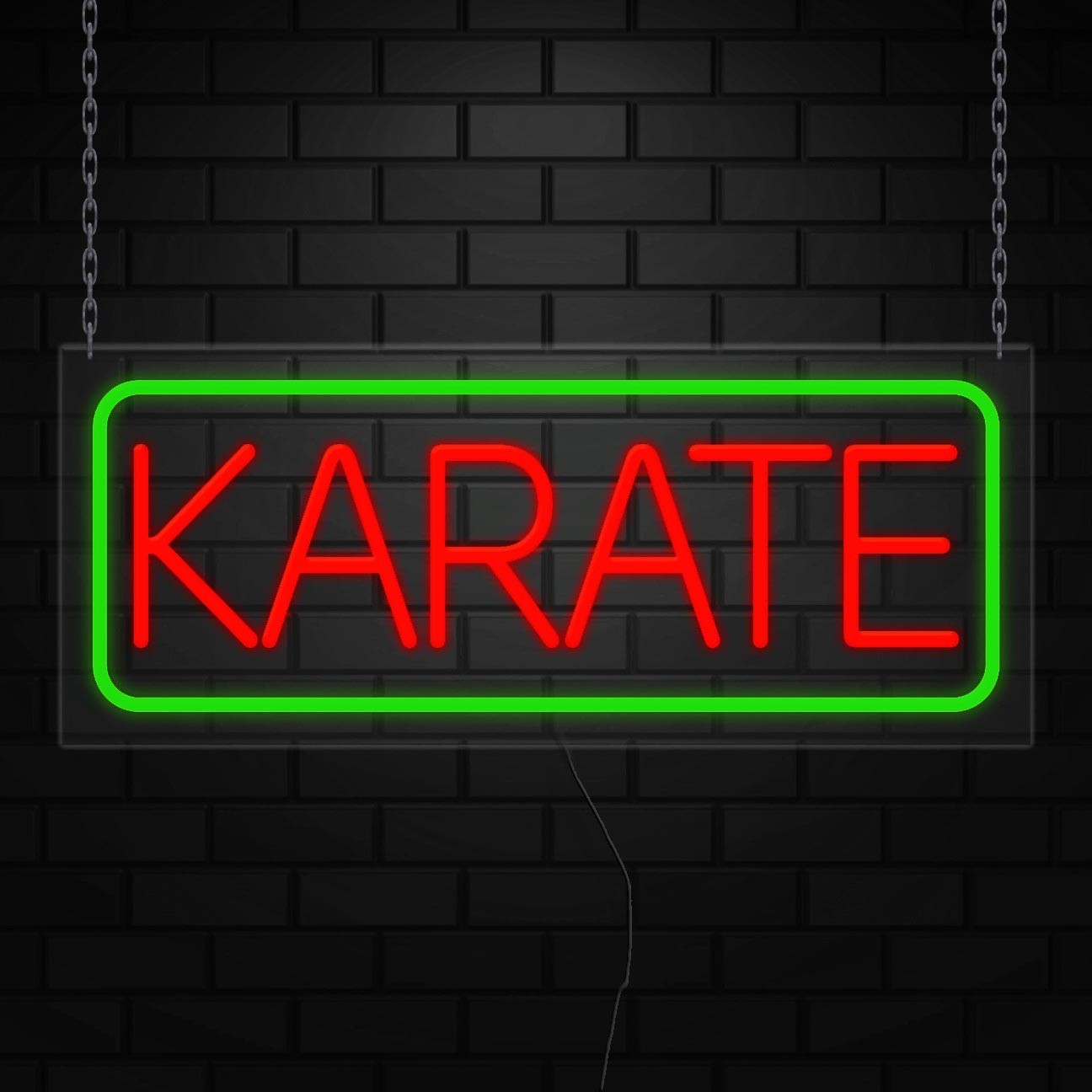 Karate Neon Sign for Retail Displays | LED Flex Neon | 30&Prime;W x 12&Prime;H x 1&Prime;D
