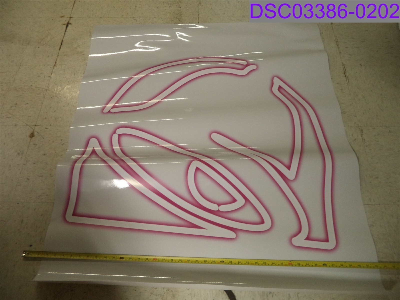Qty = 8: Taco Bell Window Decal Pink & Green Bell, Drive Thru 48&Prime; x 40&Prime;