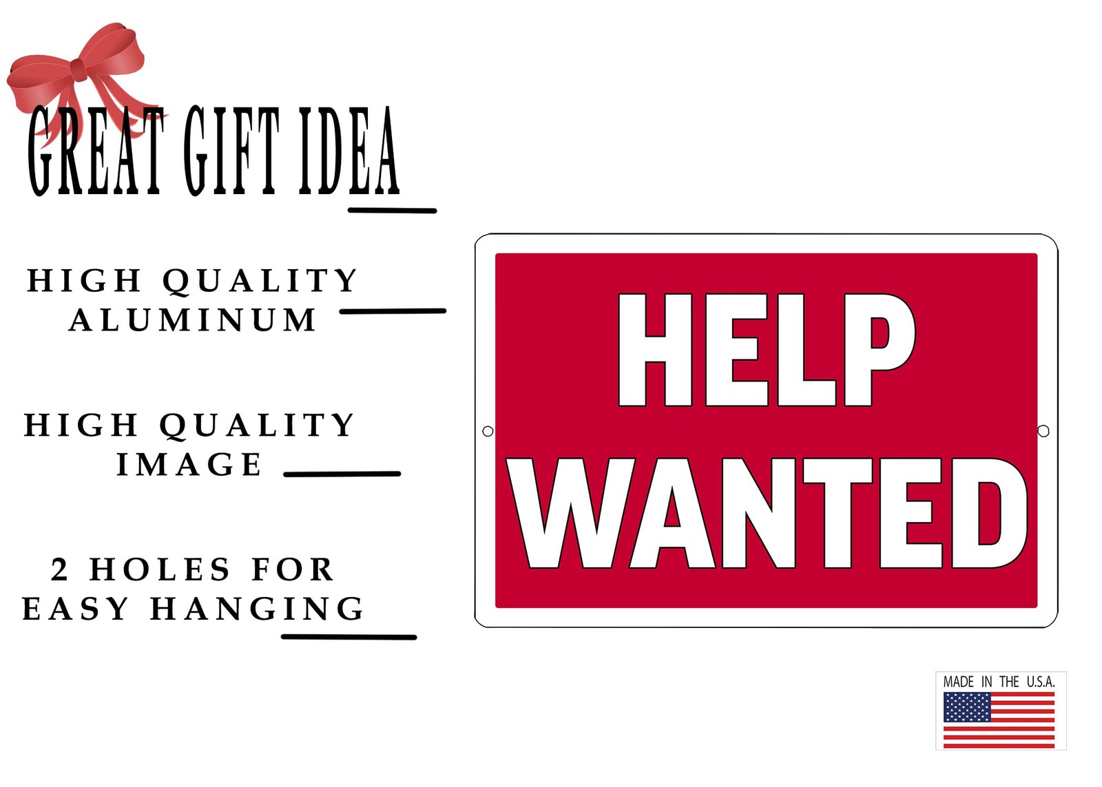 Rogue River Tactical Office Help Wanted Metal Tin Sign Business Retail Store …