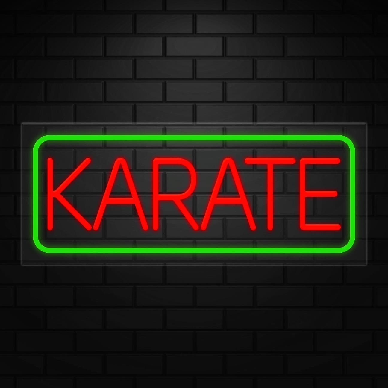 Karate Neon Sign for Retail Displays | LED Flex Neon | 30&Prime;W x 12&Prime;H x 1&Prime;D