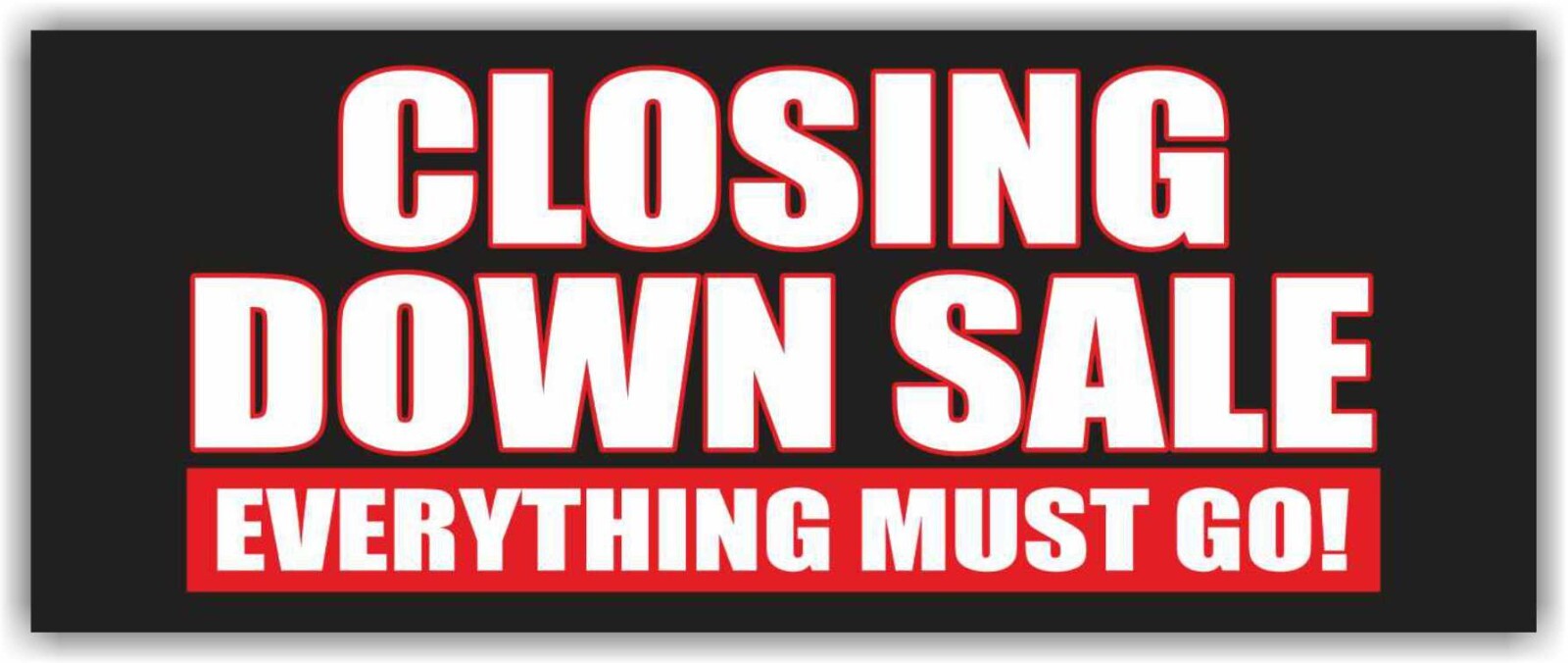 CLOSING DOWN SALE Advertising Banner Vinyl Mesh Sign EVERYTHING MUST GO Shop