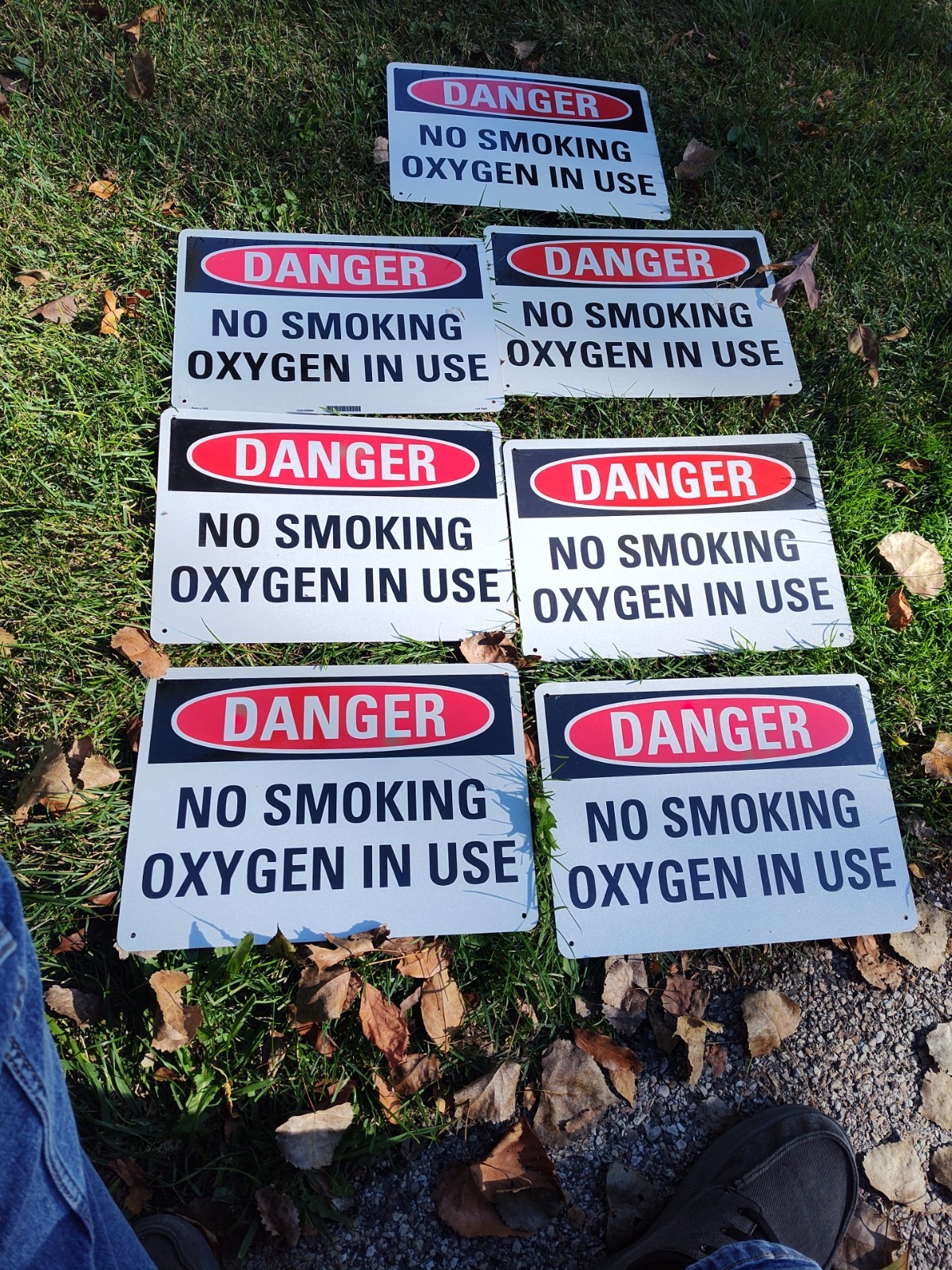 LOT Of 7_14x10 Danger Sign in,Aluminum