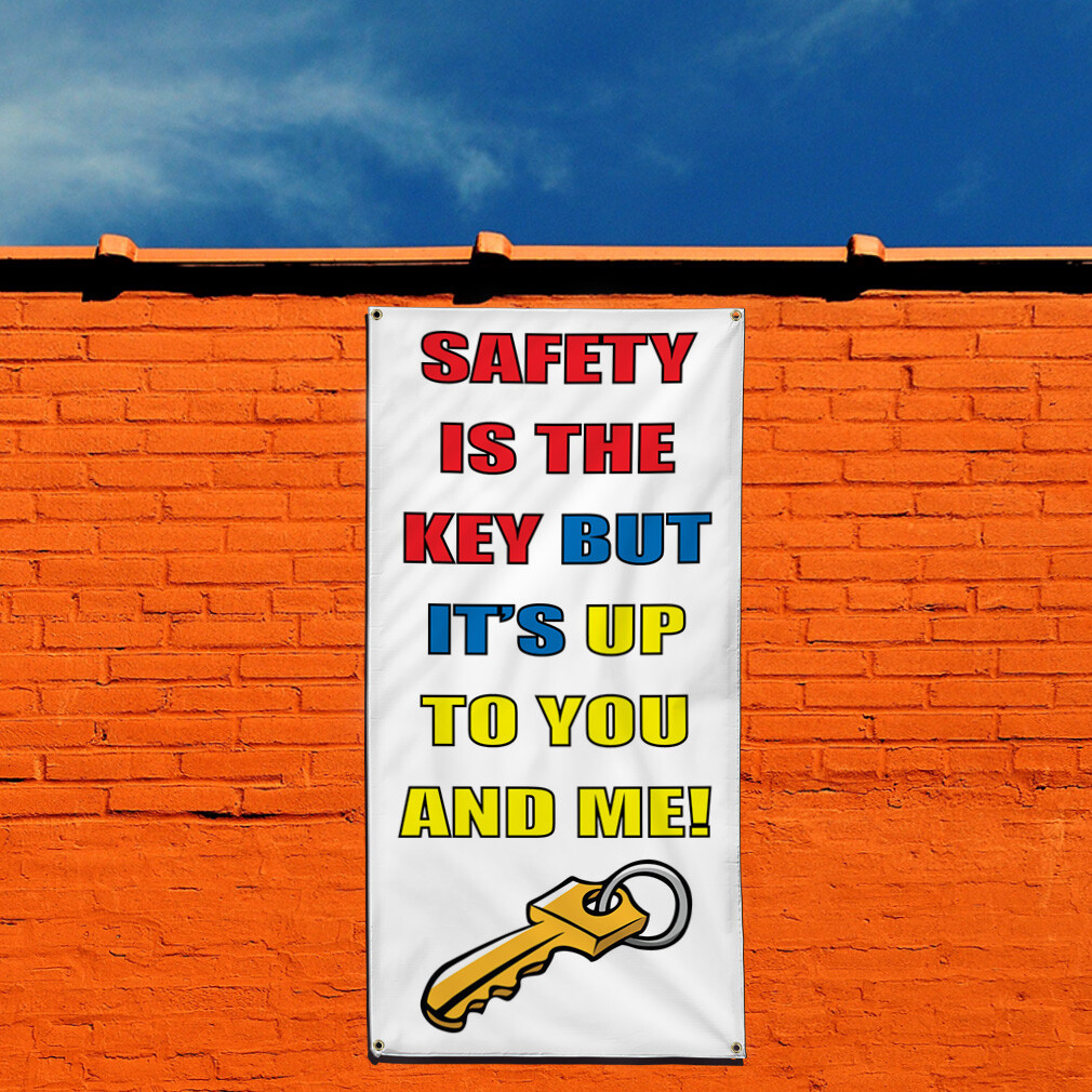 Vertical Vinyl Banner Multiple Sizes Outdoor Weatherproof Industrial Yard Signs