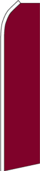 SOLID BURGUNDY FLUTTER FLAG Tall Curved Event Sign Feather Swooper Wind Banner