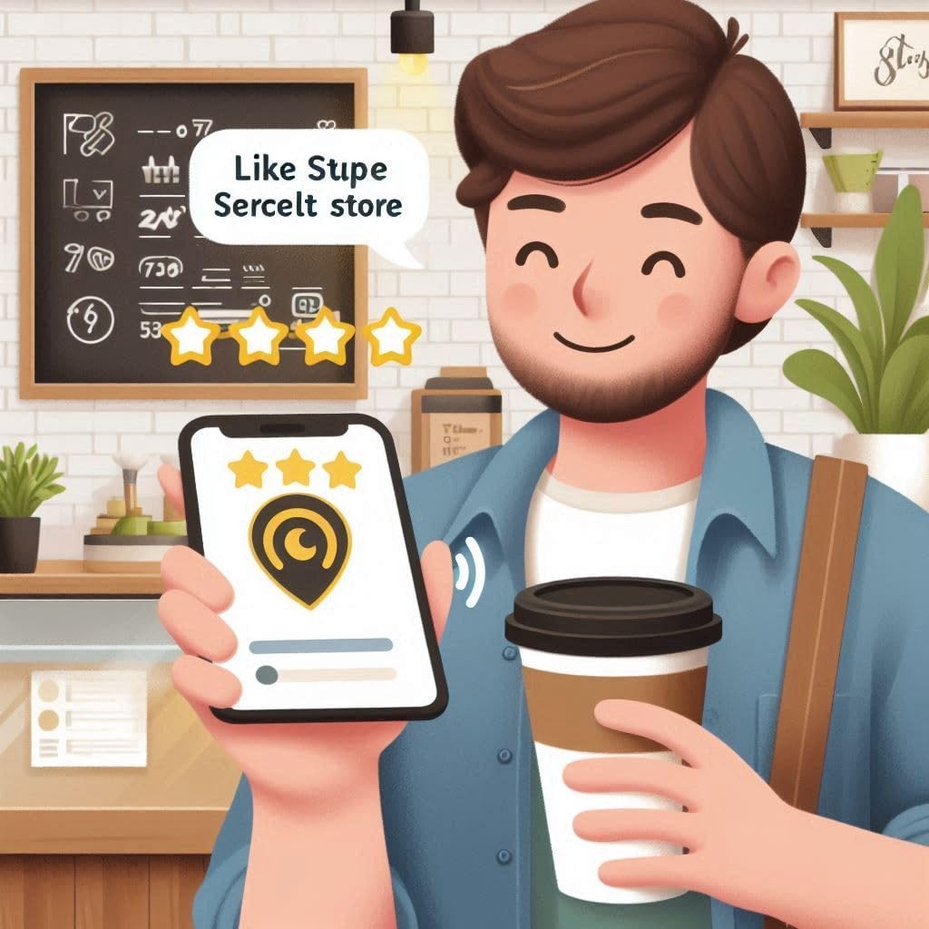 Review Us On Google Sticker – Touchless QR Code and NFC Tag – Two-Sided Googl…