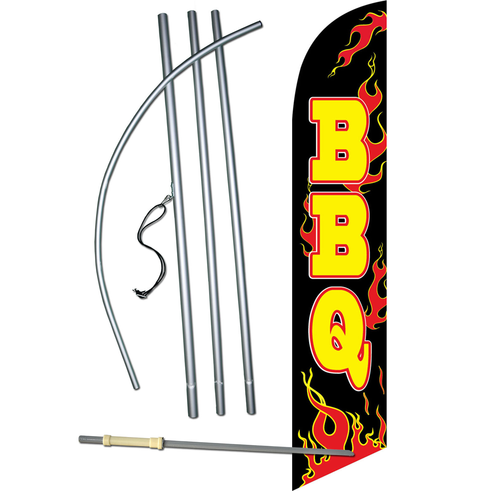 BBQ Flames Swooper Flag Kit