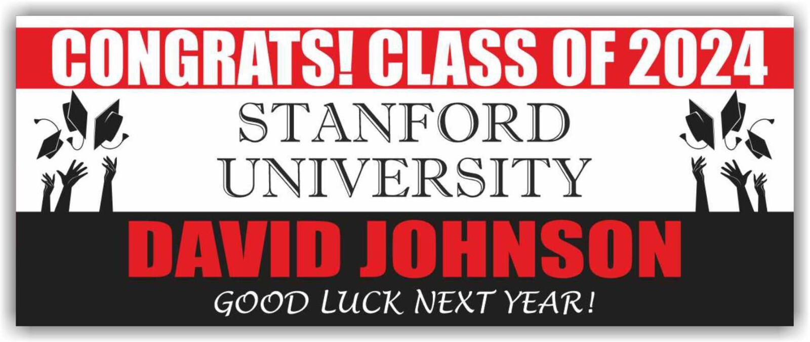 CLASS OF 2024 Advertising Banner Vinyl Mesh Sign School University Graduate