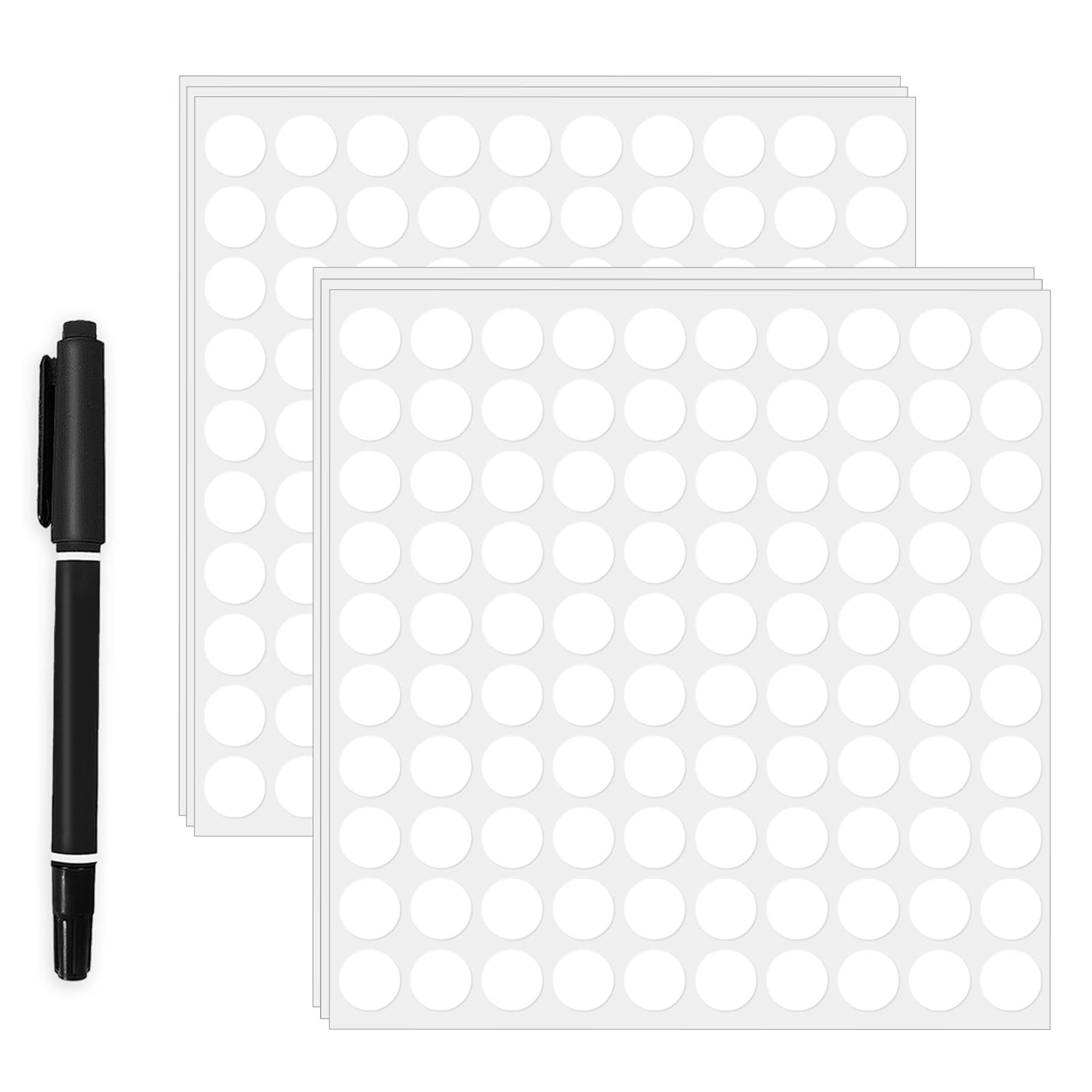 2000 Pcs 3/4&Prime; Garage Sale Price Stickers Sheets, White Yard Sale Price Sticke…