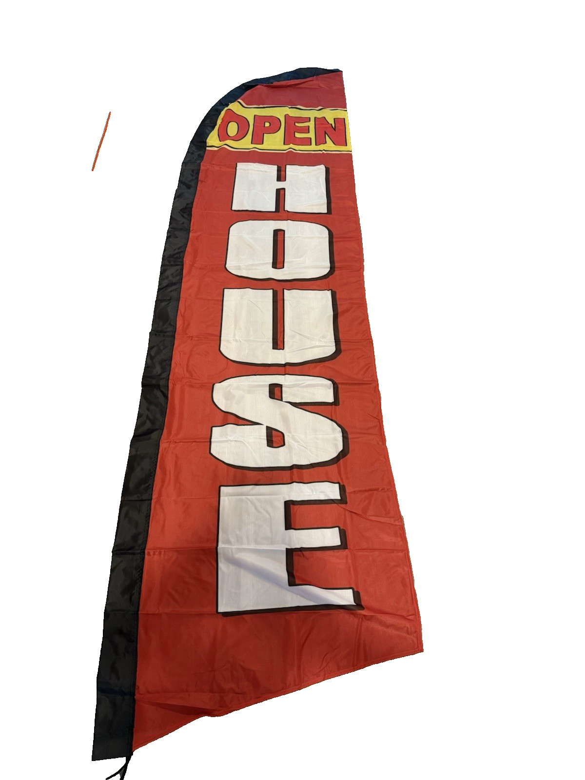 OPEN HOUSE WINDLESS BANNER FLAG Advertising Sign Feather Swooper-On Sale!