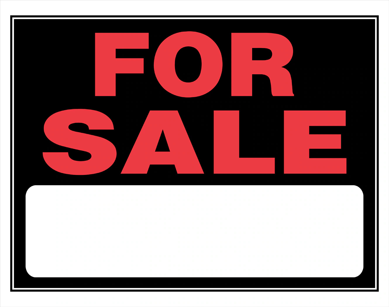 Hillman for Sale 15-In X 19-In Plastic Sale/For Sale Sign