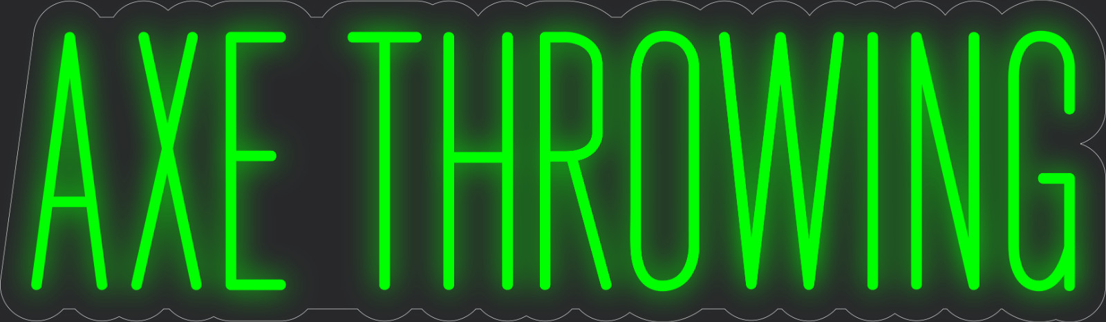 Axe throwing Neon LED Sign Business Wall Decor Lighted Store Sign 36 x 11 in.