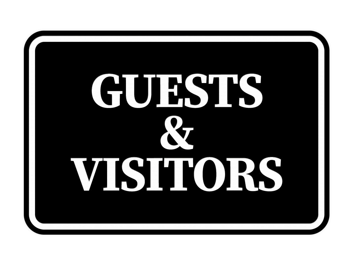 Signs ByLITA Classic Framed, Guests & Visitors Wall or Door Sign
