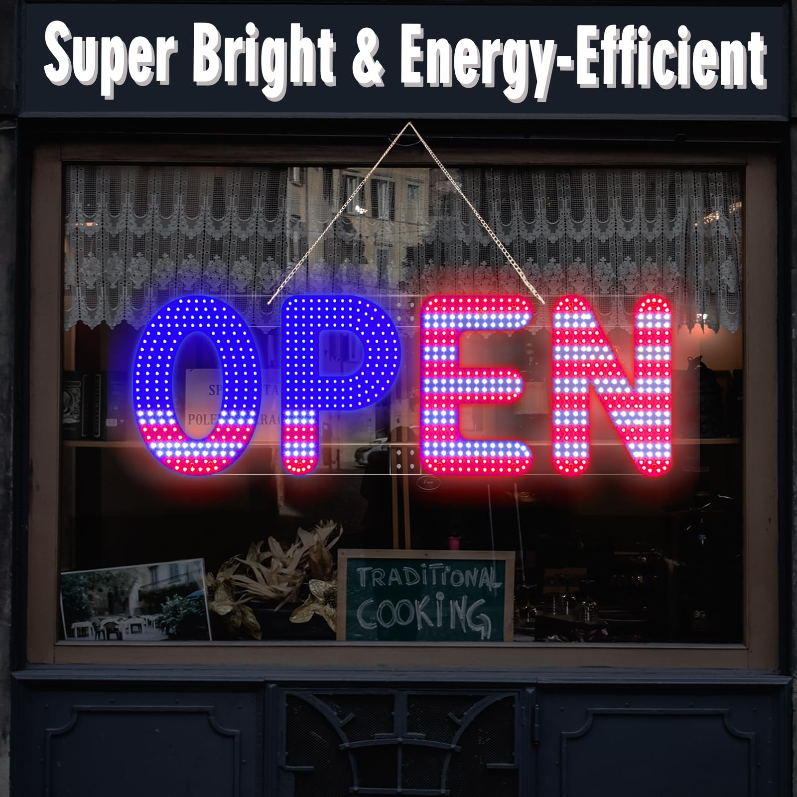 Azmdep 30X10 Open Sign Large Led Open Sign For Business Ultra Bright And