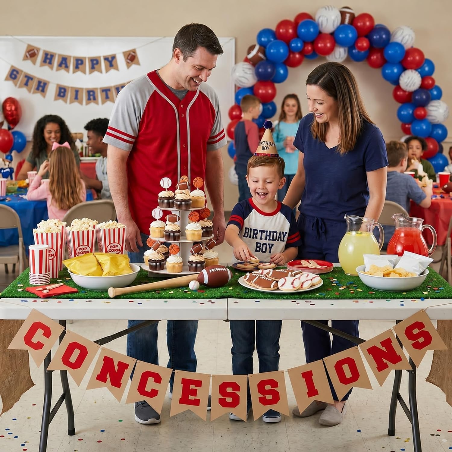 Baseball Party Banner Concession Stand Sign Sports Party Decorations