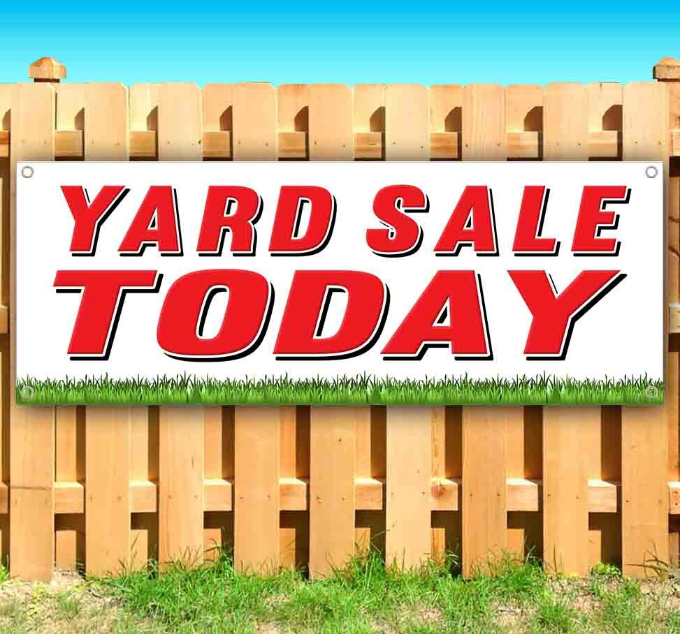 YARD SALE TODAY Advertising Vinyl Banner Flag Sign Many Sizes USA