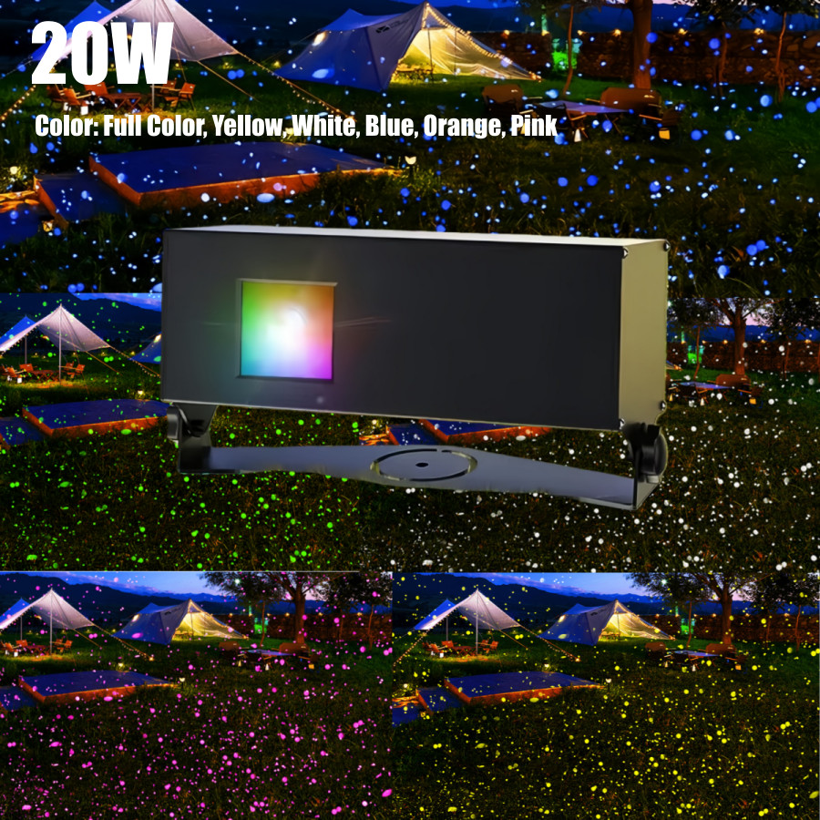 20W/40W/50W Outdoor Dynamic Firefly Laser Starry Sky Projection Light Outdoor