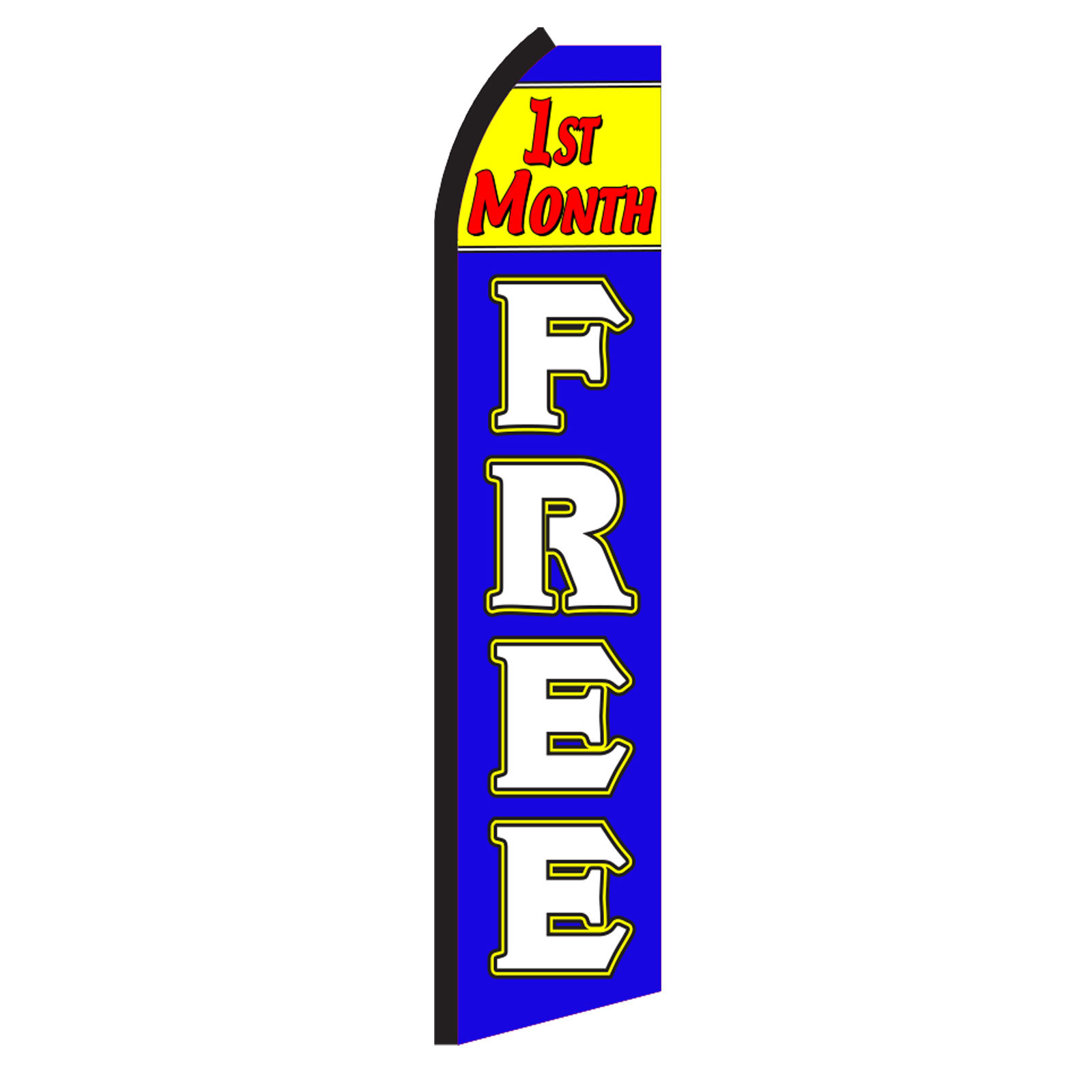 1ST MONTH FREE Advertising Sign Swooper Feather Flutter Banner Flag Only
