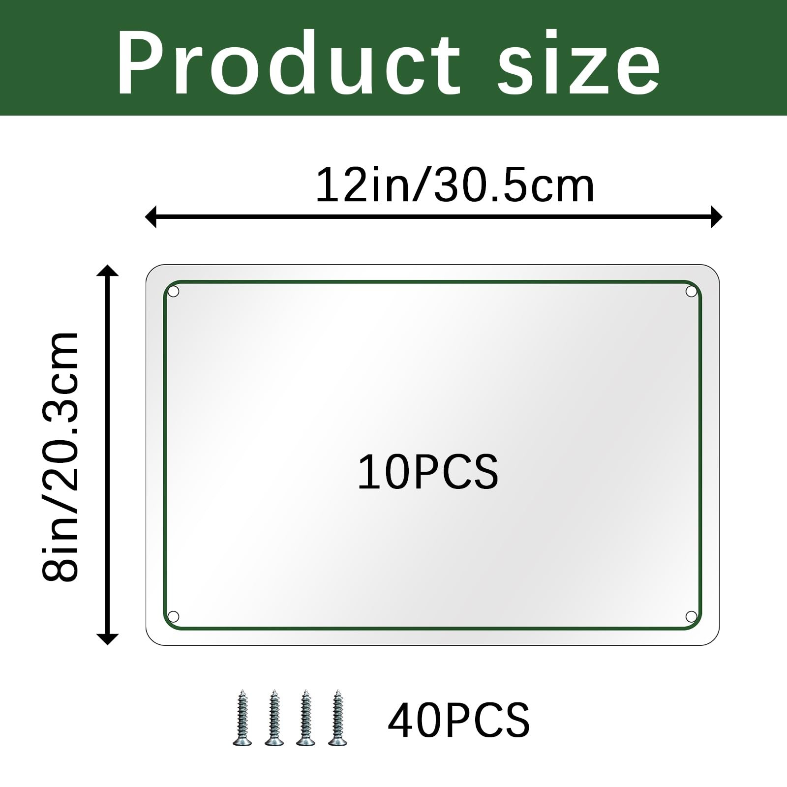 10 pcs sublimation metal sign blanks,8X12 inch sublimation sign blanks Heat T…