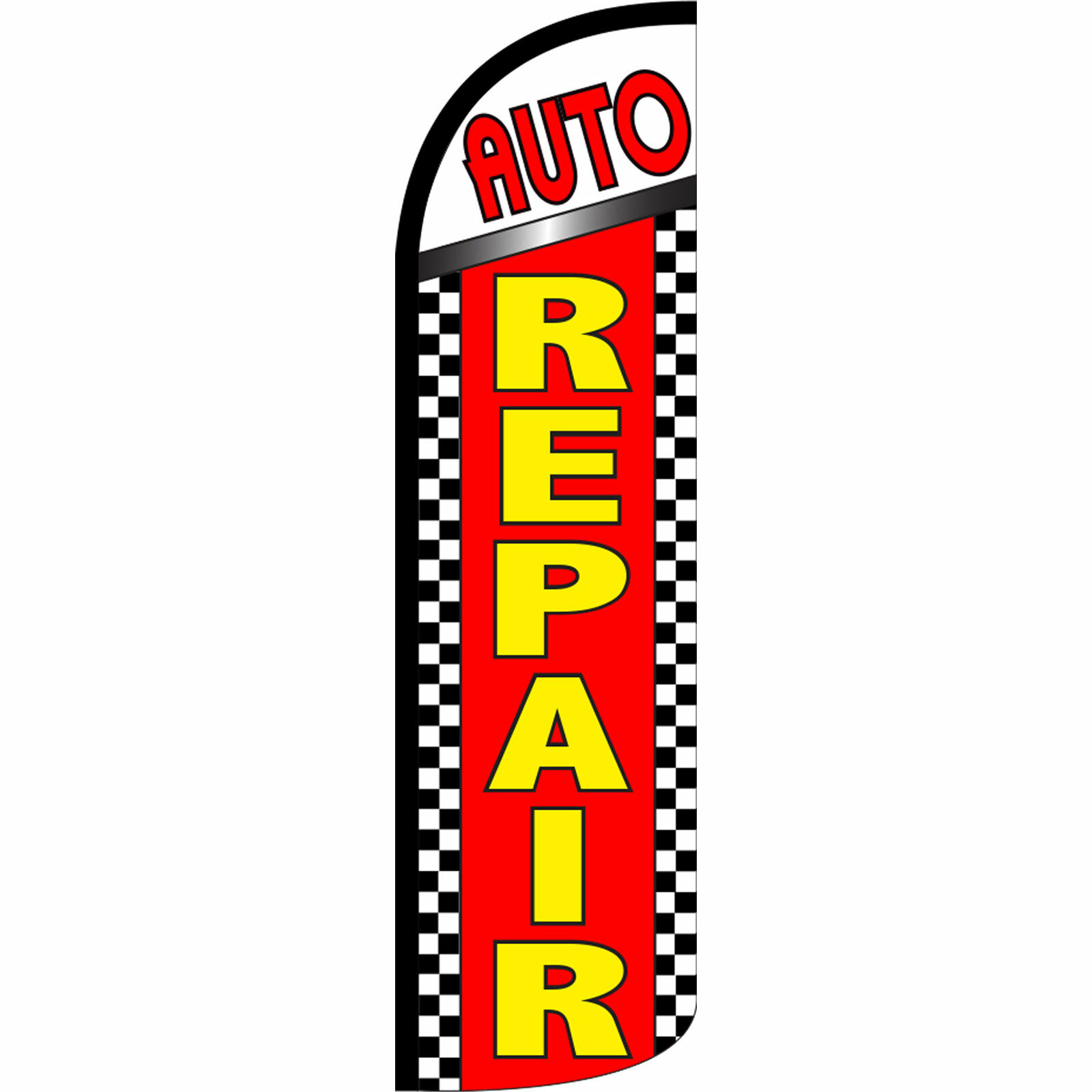 Auto Repair Extra Wide Windless Swooper Flag Bundle