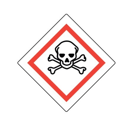 NEVS GHS-22-T GHS Pictogram Label – Toxic 2&Prime; x 2&Prime;
