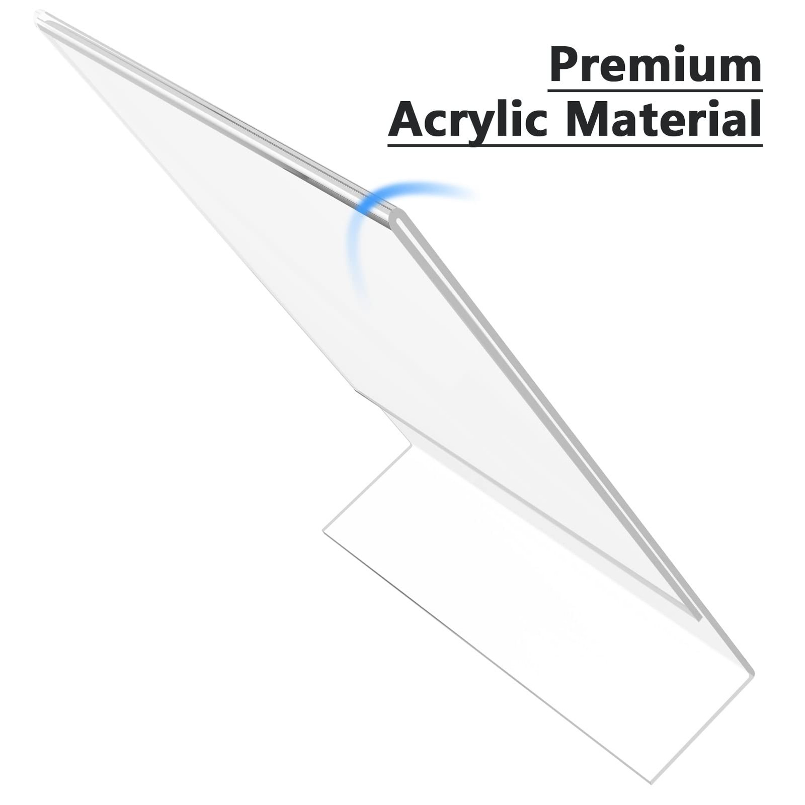 MaxGear Acrylic Sign Holder 8.5 x 11 Inches, Clear 12 Pack,