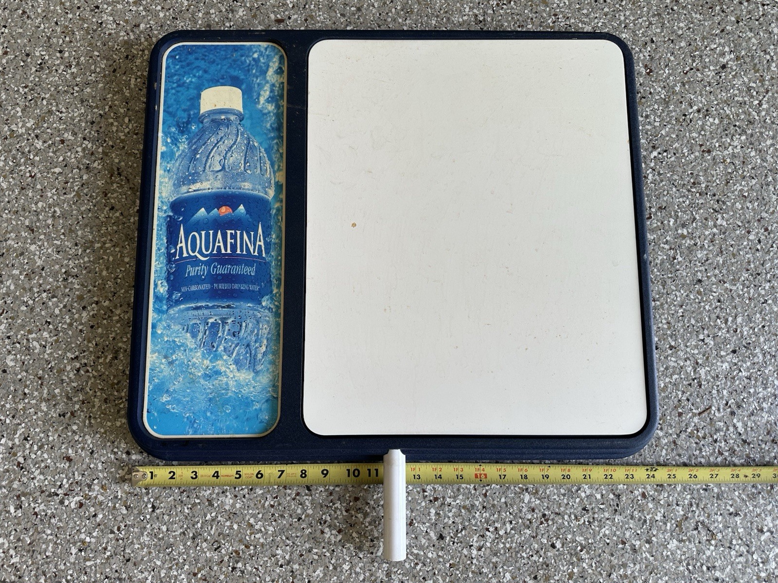 Aquafina Dry Erase Advertising Sign (24” X 21”)