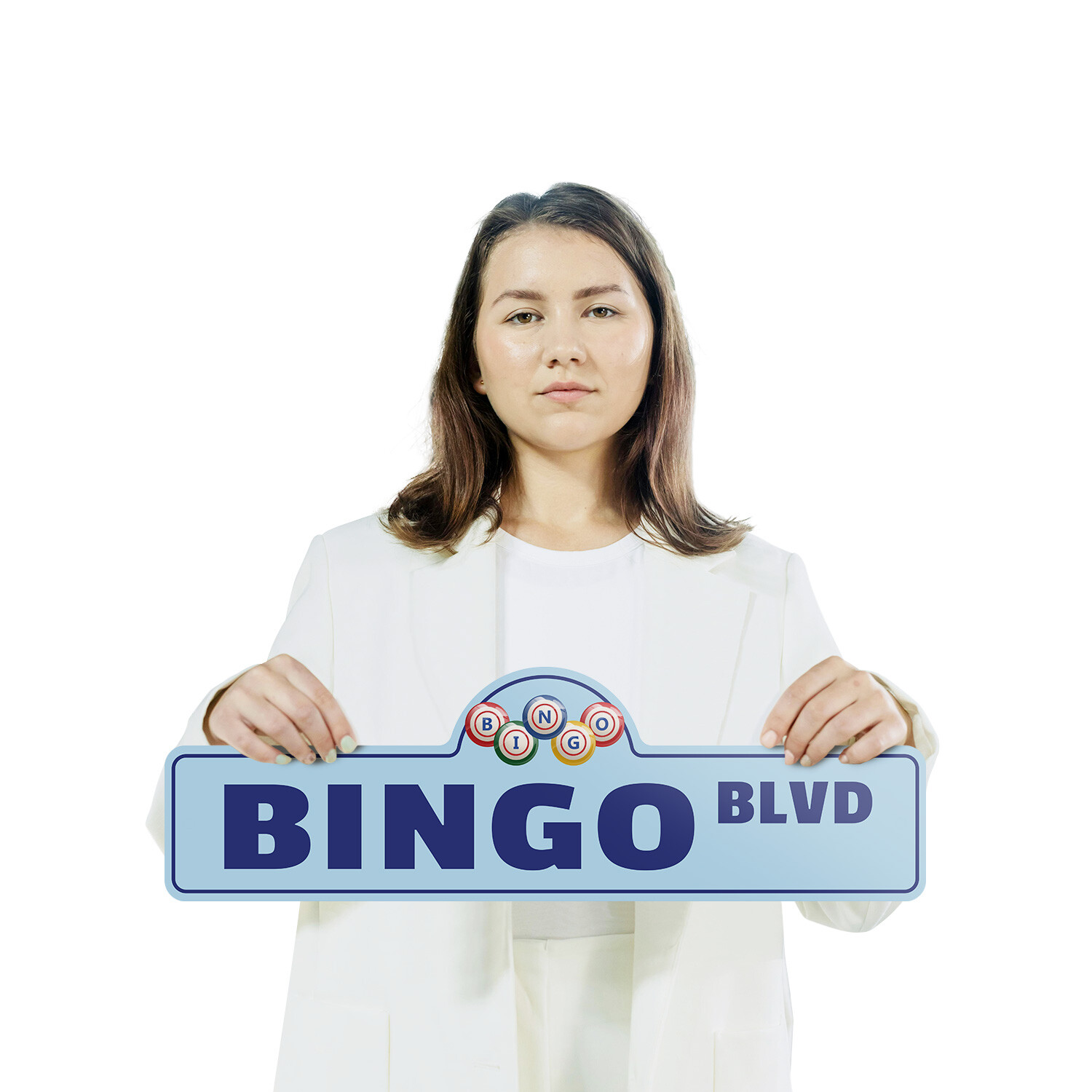 Bingo (3 Pack) Plastic Street Sign Crossing Warning Vintage Rustic Beware