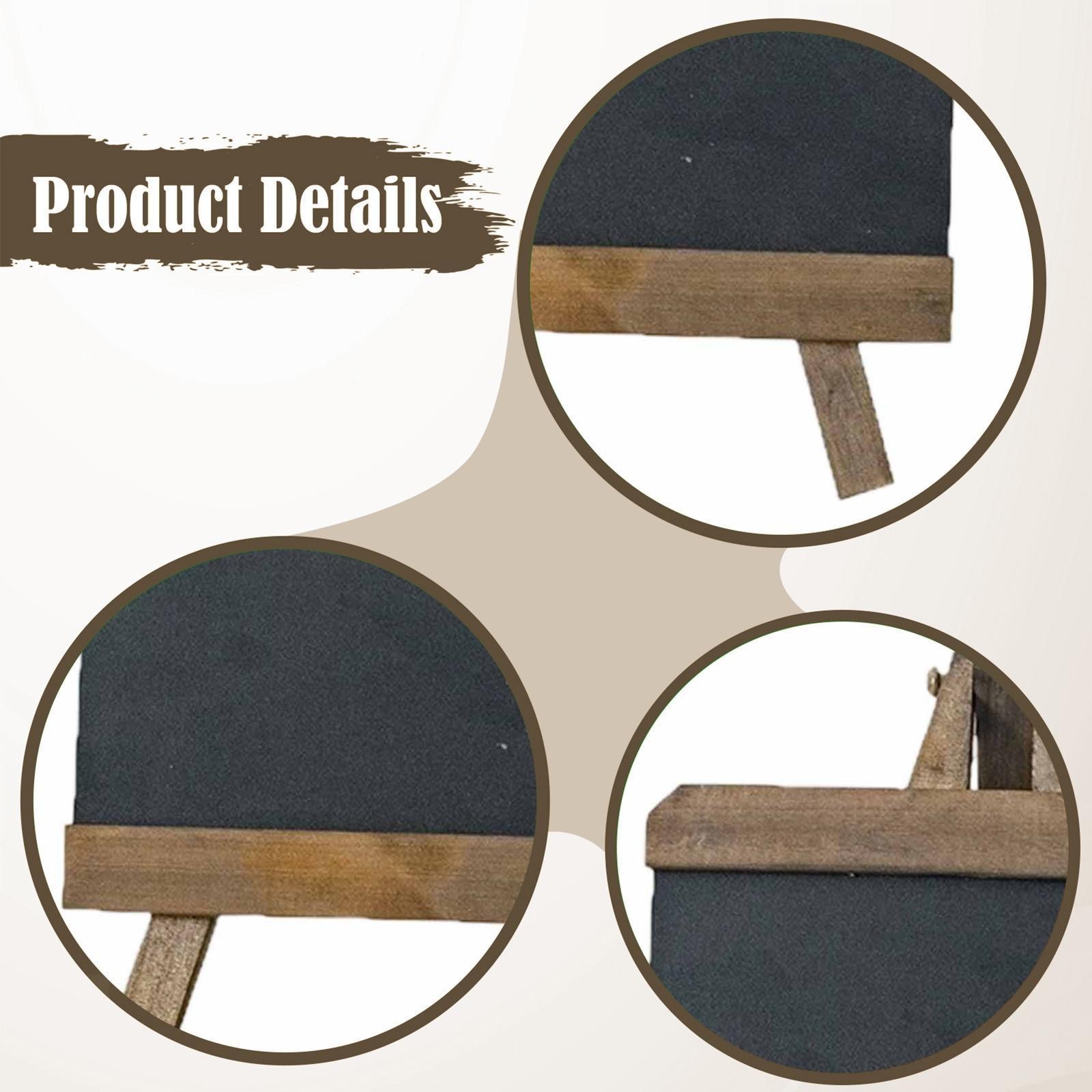 Tabletop Chalkboard Sign Wooden Blackboard Multifunctional Small Chalkboard