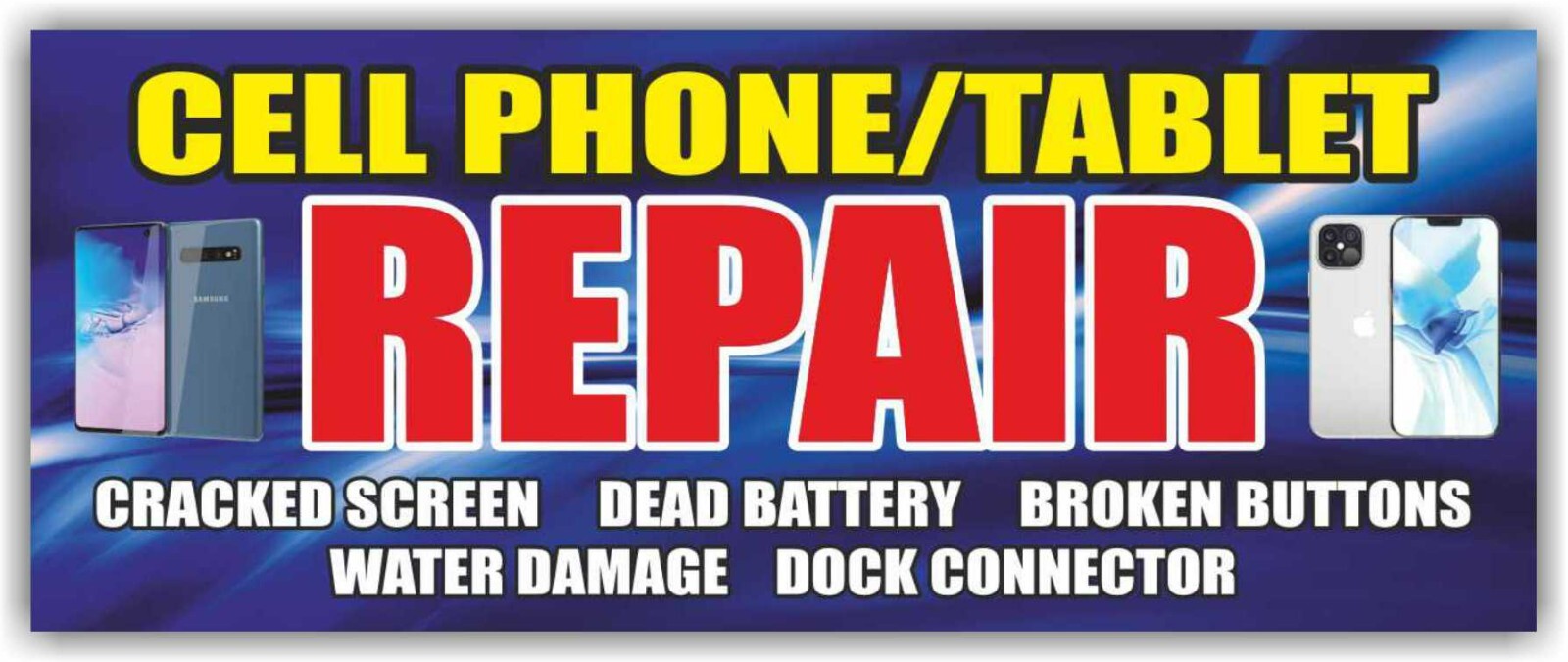 CELL PHONE REPAIR Advertising Banner Vinyl Mesh Sign Flag service laptop shop