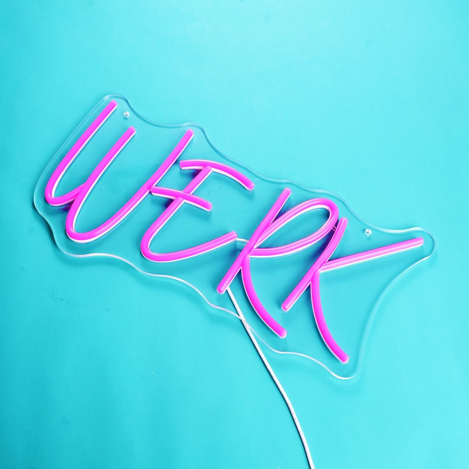 Werk Word LED Neon Pink Light Sign Werk Neon Signs “15.7×8.2 ” Acryl