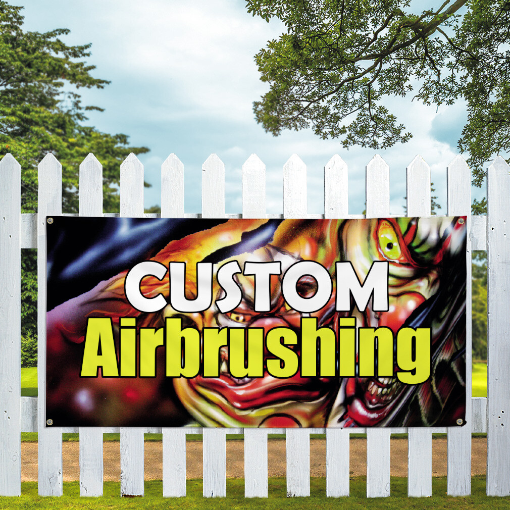 Vinyl Banner Multiple Sizes Custom Airbrushing Advertising Printing Business