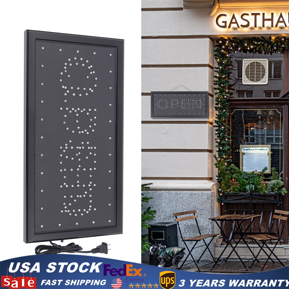 Interchangeable OPEN and CLOSED LED Sign Neon Super Bright for Store Shop