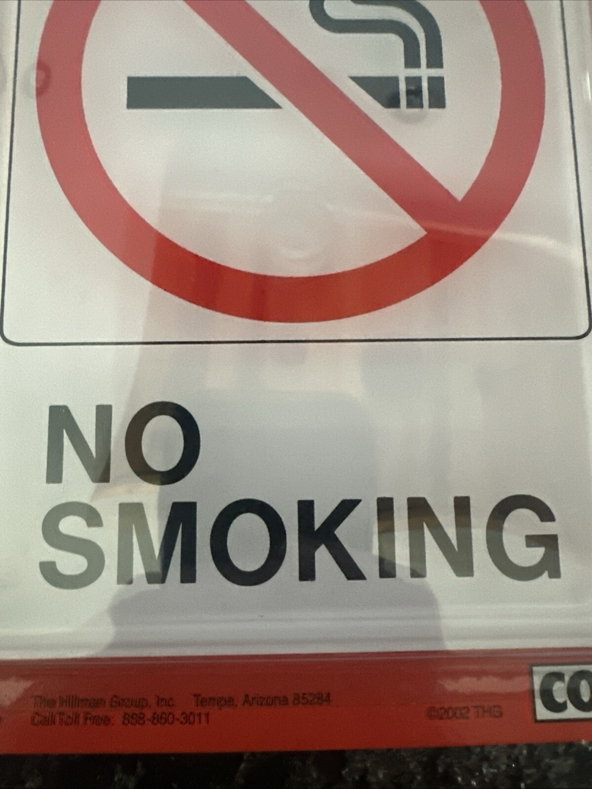 5” X 7” No Smoking Sign Visual Impact Self Stick