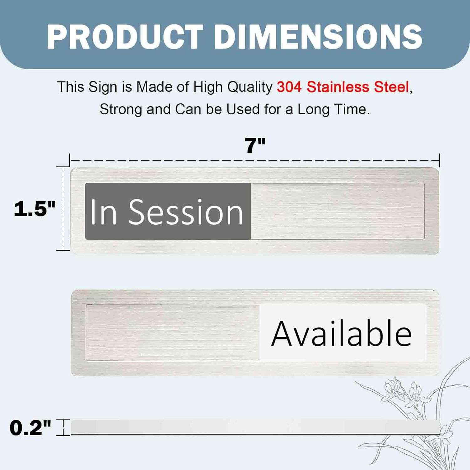 In Session or Available Sign,Vacant Occupied Indicator for Home Office Hotles Ho