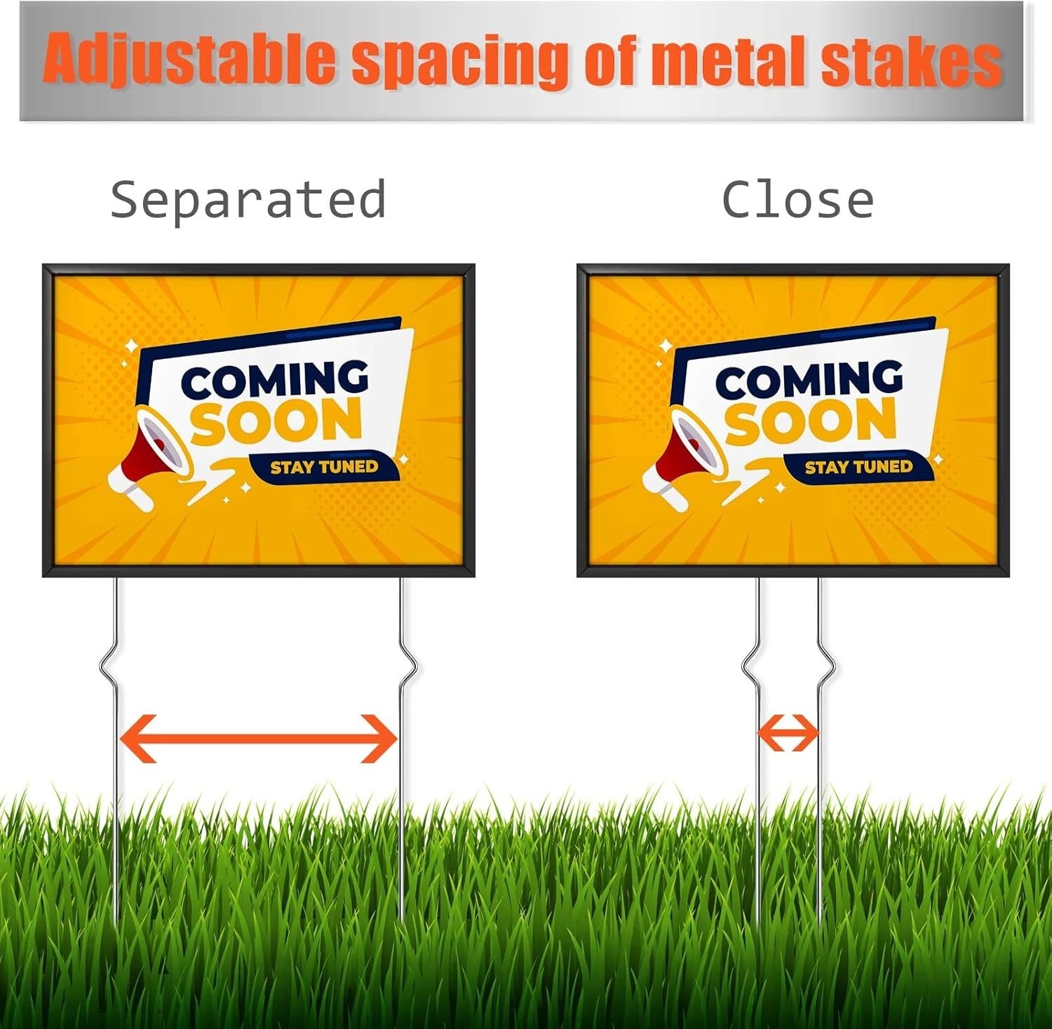 18-Pack Heavy Duty Stainless Steel Yard Sign Stakes – Adjustable 13 » Holders