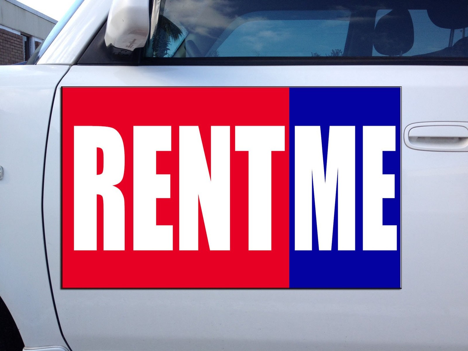 Rent Me Promotion Business Car Door Magnets Magnetic Signs 12×9 Inches Set of 2