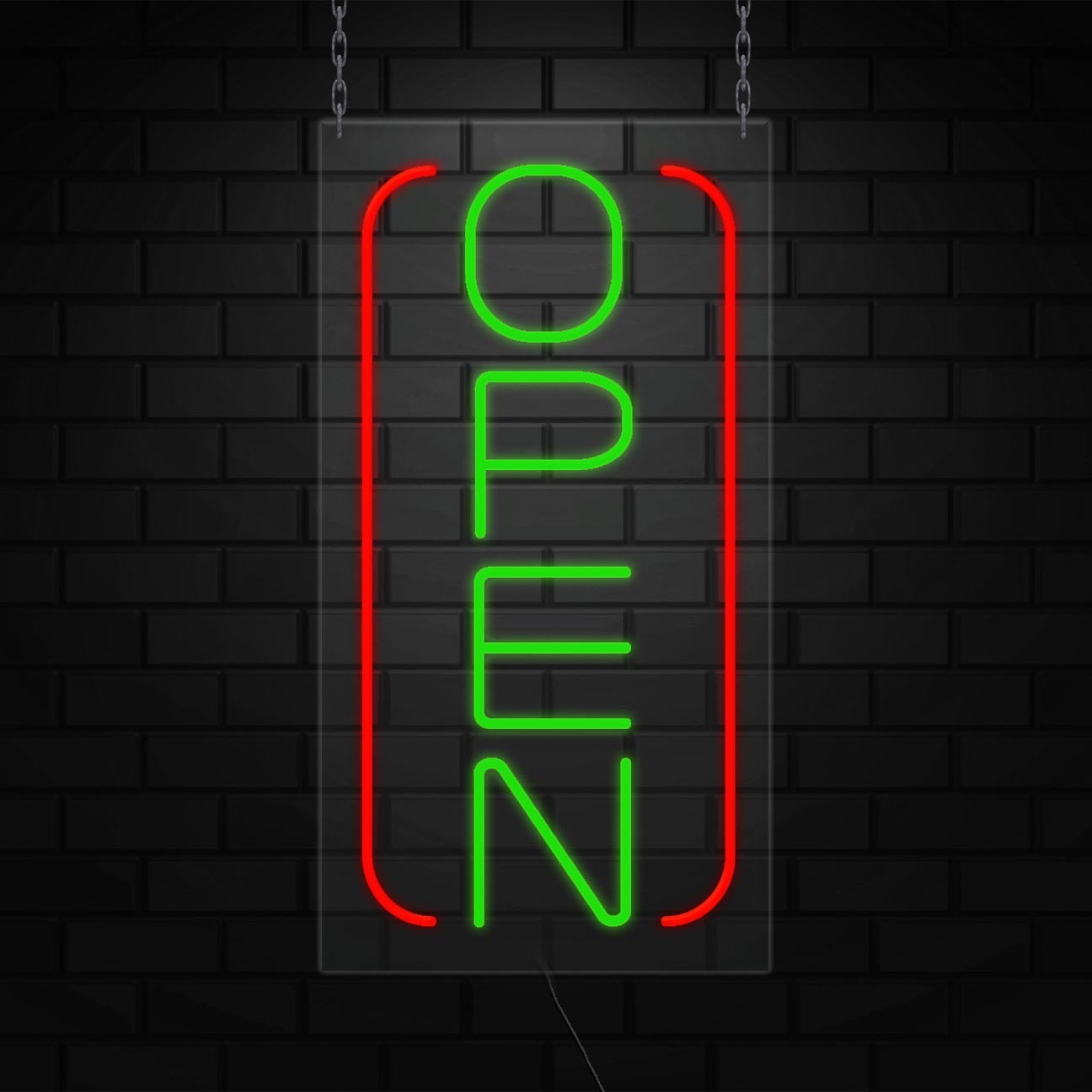 Open Sign for Business Displays | LED Flex Neon | 20&Prime;W x 37&Prime;H x 1&Prime;D