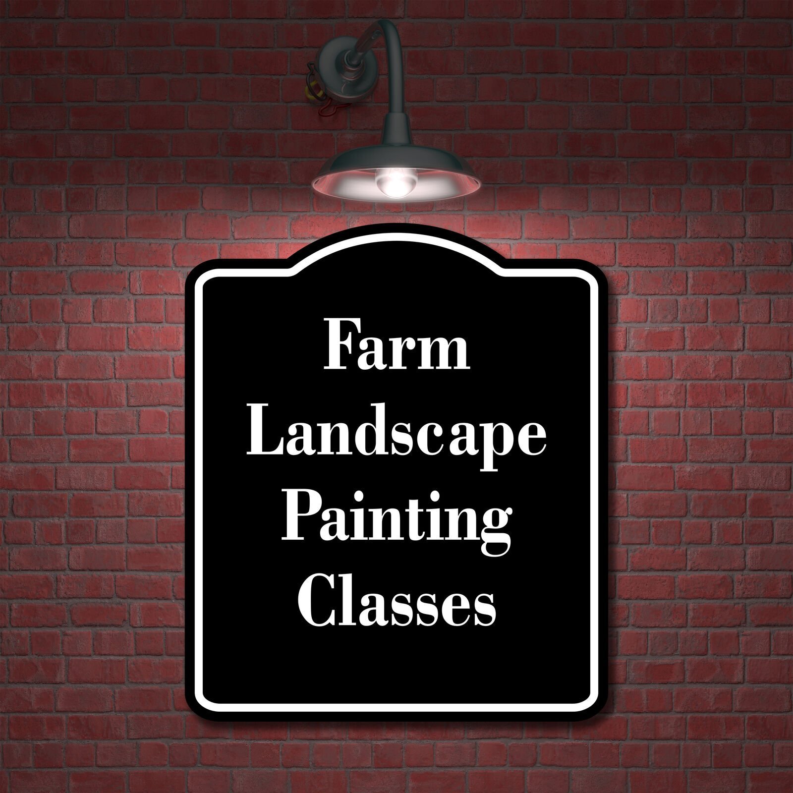 Farm Implements Antique Show BLACK Aluminum Composite Sign