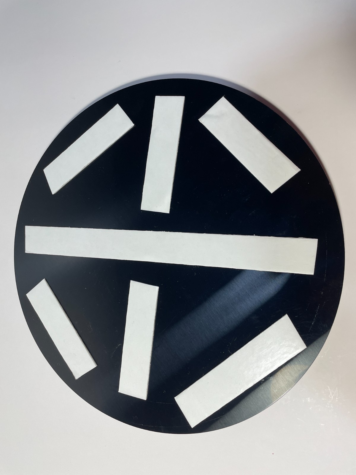 NEW ADHESIVE UNISEX RESTROOM SIGN ROUND 12&Prime; DIAMETER WEIGHS 1.5-2 LBS DURABLE
