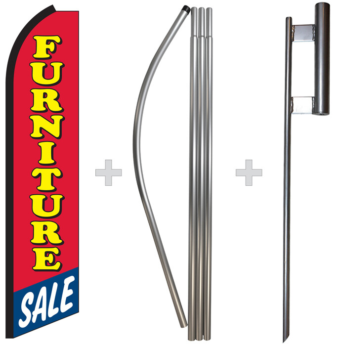 Furniture Sale 15&prime; Tall Swooper Flag & Pole Kit Feather Super Banner