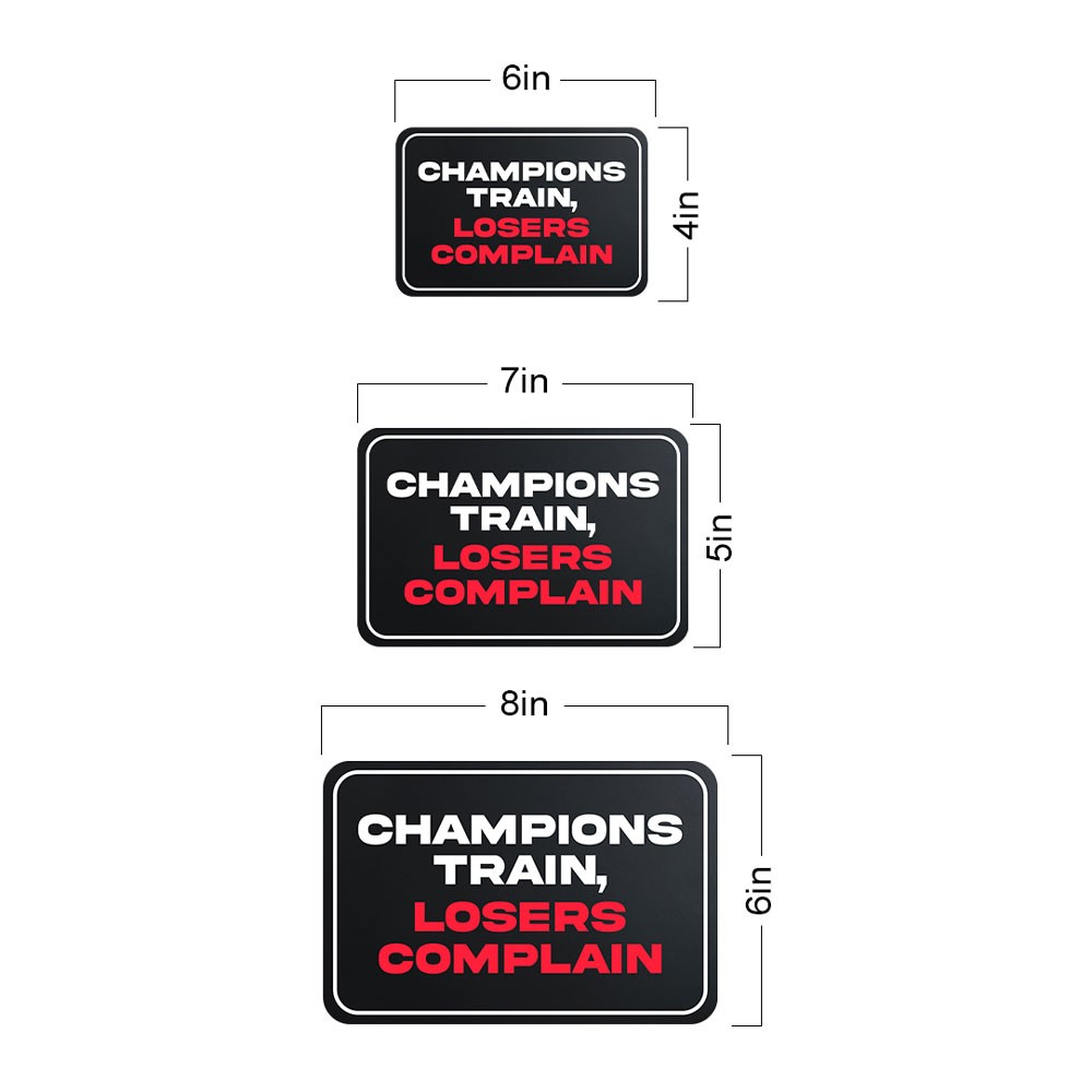 Classic Framed Plus Champions Train, Losers Complain Door or Wall Sign